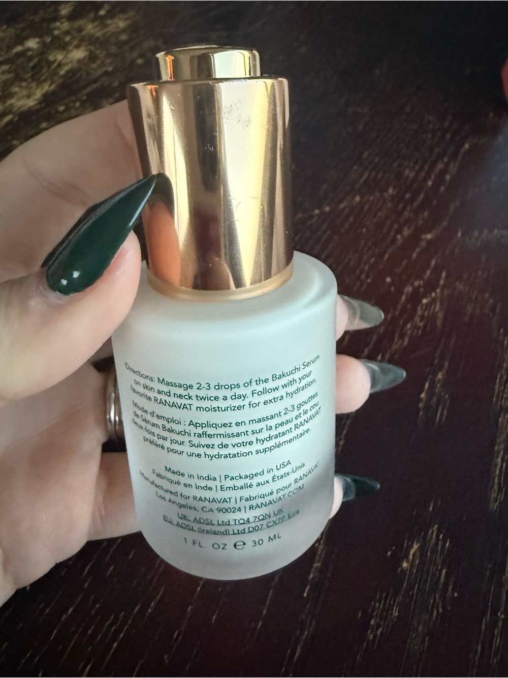 RANAVAT Eternal Reign Firming Bakuchi Serum - Frosted Glass Bottle - Picture 3 of 4